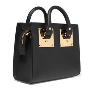 Sophie Hulme mini Albion black leather crossbody bag